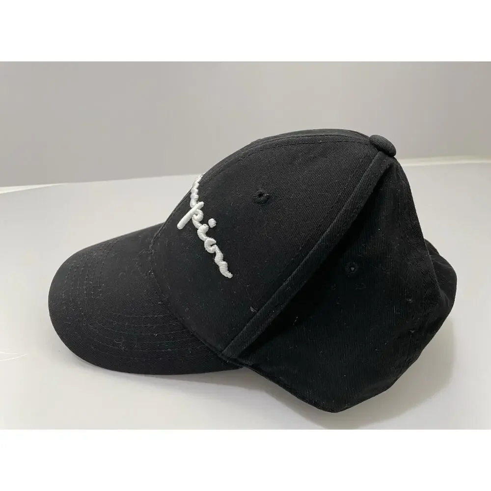 Champion Baseball Cap Hat Men's Black Adjustable with Embroidered Logo